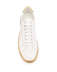 Baskets basses en cuir blanches Saint Laurent