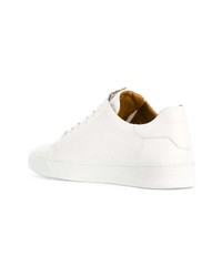 Baskets basses en cuir blanches Black Dioniso