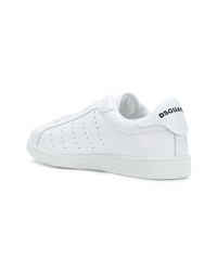 Baskets basses en cuir blanches DSQUARED2