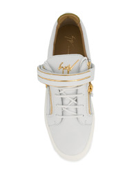 Baskets basses en cuir blanches Giuseppe Zanotti Design