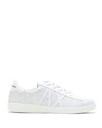 Baskets basses en cuir blanches Armani Exchange