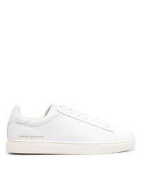 Baskets basses en cuir blanches Armani Exchange