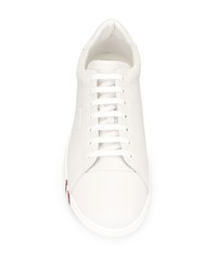 Baskets basses en cuir blanches Bally