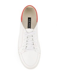 Baskets basses en cuir blanches Senso