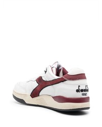 Baskets basses en cuir blanches Diadora