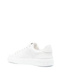 Baskets basses en cuir blanches Balmain