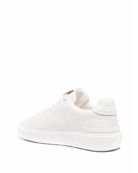 Baskets basses en cuir blanches Balmain