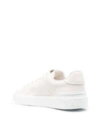 Baskets basses en cuir blanches Balmain