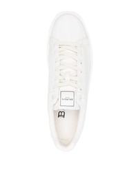 Baskets basses en cuir blanches Balmain