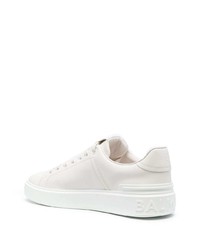 Baskets basses en cuir blanches Balmain