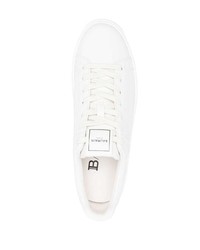 Baskets basses en cuir blanches Balmain