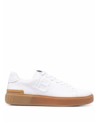 Baskets basses en cuir blanches Balmain