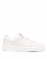 Baskets basses en cuir blanches Balmain