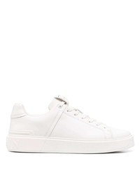 Baskets basses en cuir blanches Balmain