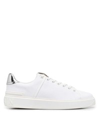 Baskets basses en cuir blanches Balmain