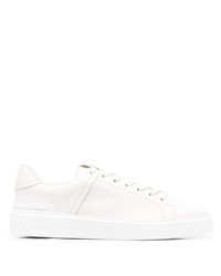 Baskets basses en cuir blanches Balmain