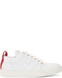 Baskets basses en cuir blanches Balmain