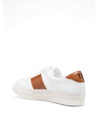 Baskets basses en cuir blanches Tom Ford