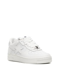 Baskets basses en cuir blanches A Bathing Ape