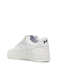 Baskets basses en cuir blanches A Bathing Ape