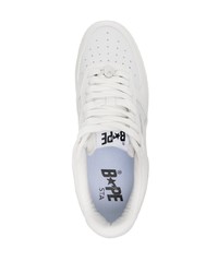 Baskets basses en cuir blanches A Bathing Ape