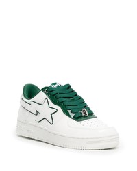 Baskets basses en cuir blanches A Bathing Ape