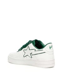 Baskets basses en cuir blanches A Bathing Ape