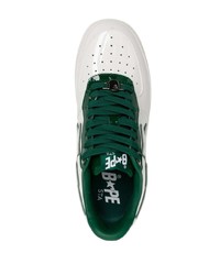 Baskets basses en cuir blanches A Bathing Ape