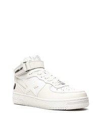 Baskets basses en cuir blanches A Bathing Ape