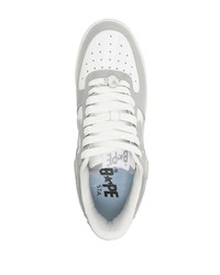 Baskets basses en cuir blanches A Bathing Ape