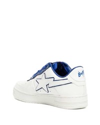 Baskets basses en cuir blanches A Bathing Ape