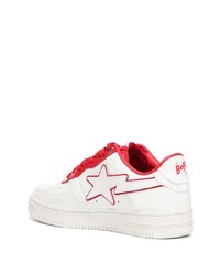 Baskets basses en cuir blanches A Bathing Ape