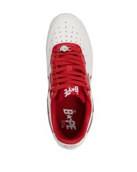 Baskets basses en cuir blanches A Bathing Ape