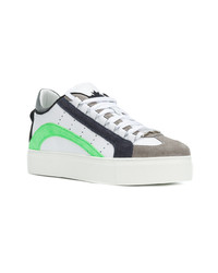 Baskets basses en cuir blanches DSQUARED2