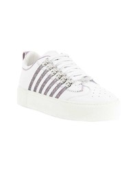 Baskets basses en cuir blanches Dsquared2