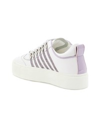 Baskets basses en cuir blanches Dsquared2