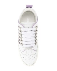 Baskets basses en cuir blanches Dsquared2