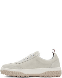 Baskets basses en cuir blanches Thom Browne