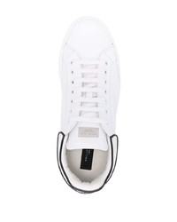 Baskets basses en cuir blanches Philipp Plein