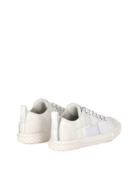 Baskets basses en cuir blanches Giuseppe Zanotti