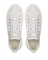 Baskets basses en cuir blanches Giuseppe Zanotti