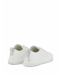 Baskets basses en cuir blanches Giuseppe Zanotti