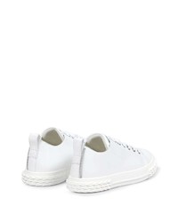 Baskets basses en cuir blanches Giuseppe Zanotti