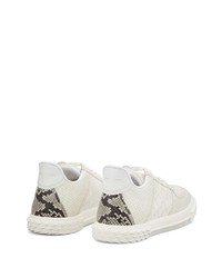 Baskets basses en cuir blanches Giuseppe Zanotti