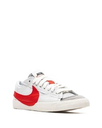 Baskets basses en cuir blanches Nike