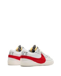 Baskets basses en cuir blanches Nike