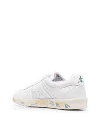 Baskets basses en cuir blanches Premiata