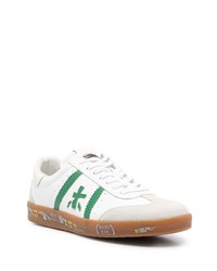 Baskets basses en cuir blanches Premiata