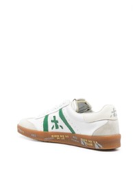 Baskets basses en cuir blanches Premiata