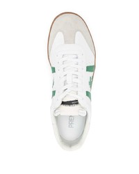 Baskets basses en cuir blanches Premiata